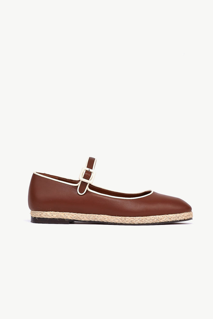 giuliva heritage collection Mary Jane Espadrilles in Leather