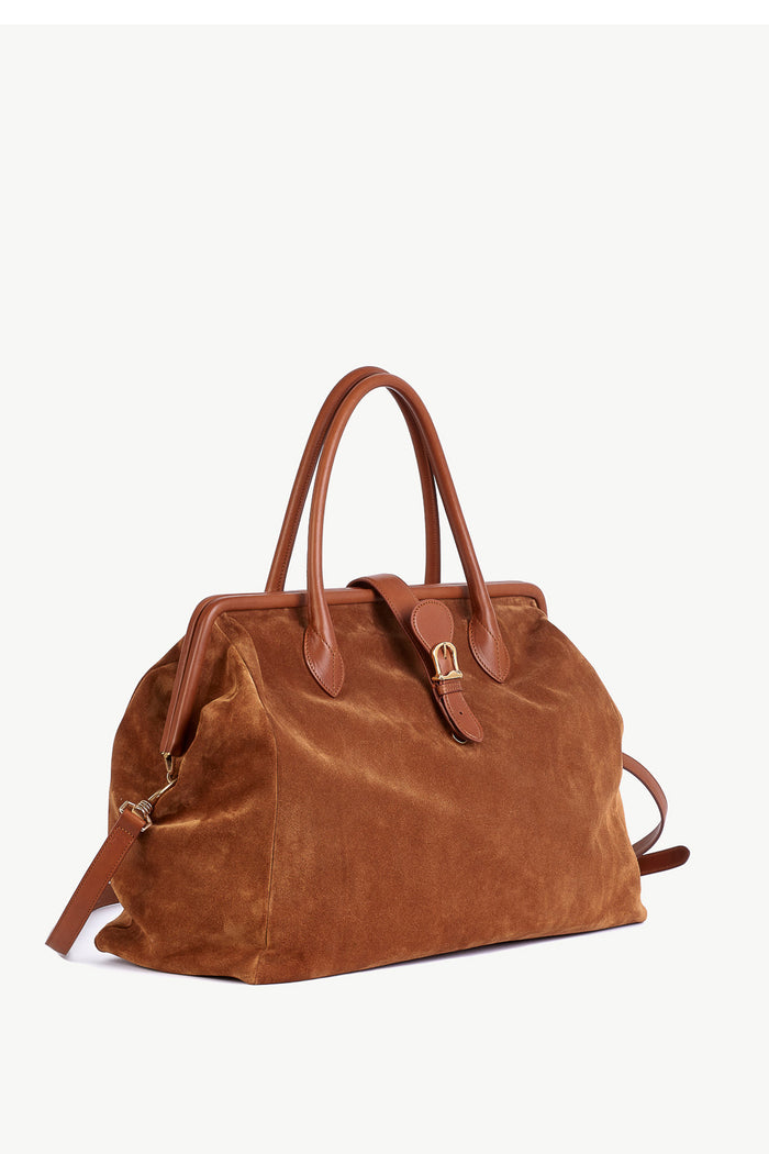 Giuliva Heritage Collection Mary Poppins Bag In Suede And Leather