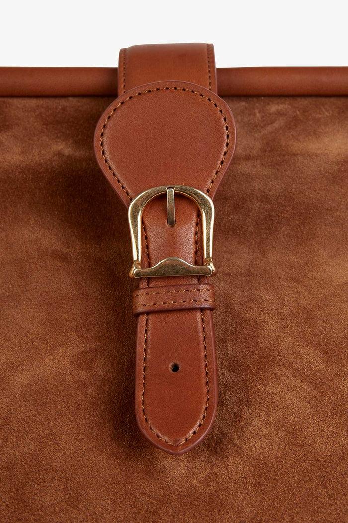 Giuliva Heritage Collection Mary Poppins Bag In Suede And Leather