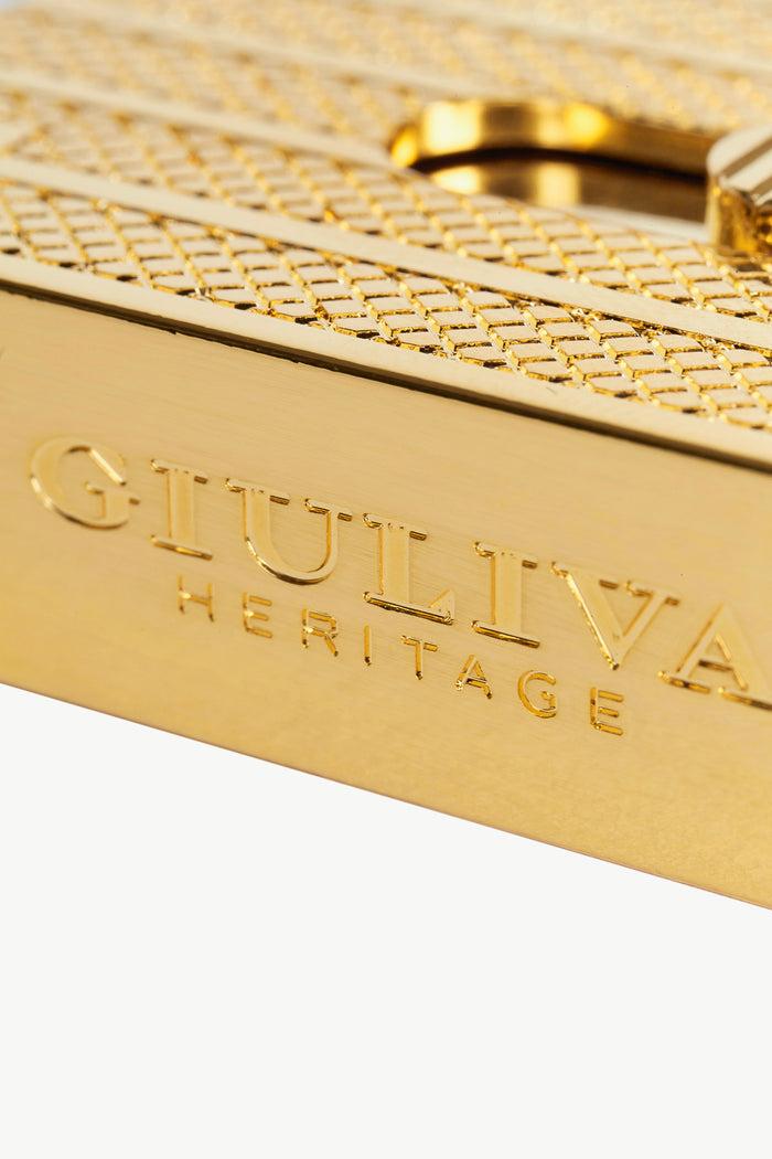 Giuliva Heritage Collection Matches Box In Brass With Gold Finish
