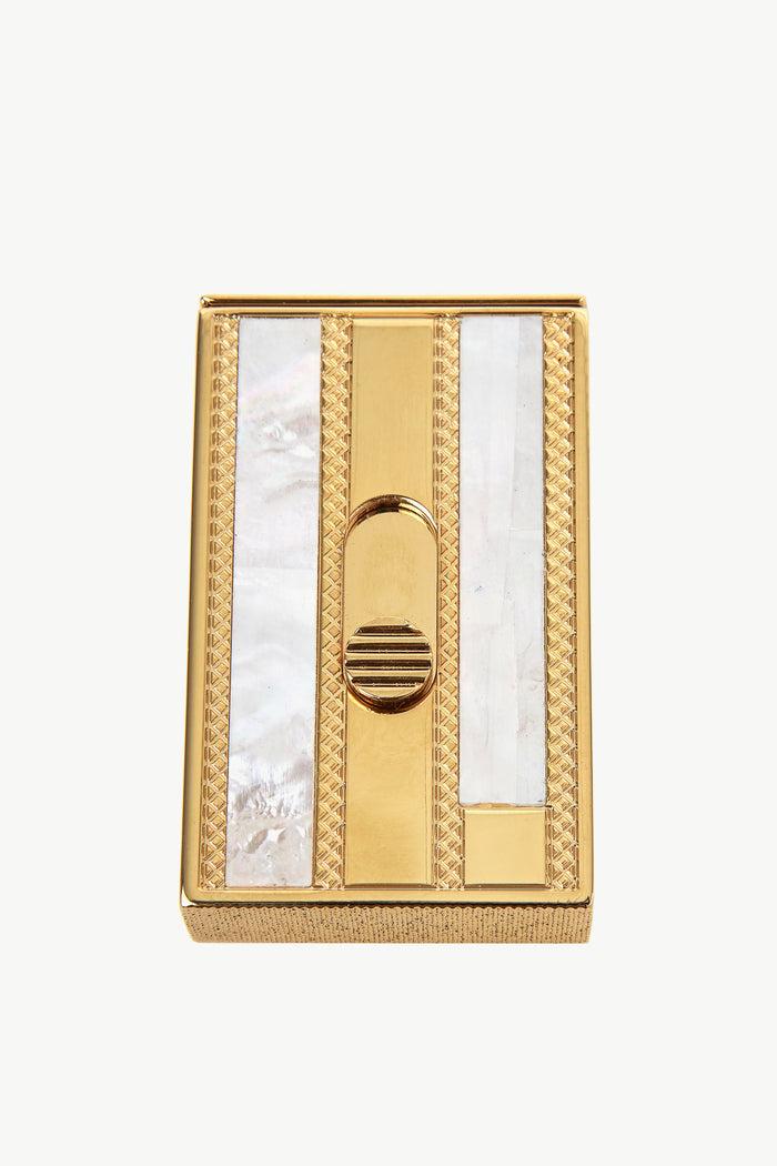 Giuliva Heritage Collection Matches Box In Brass With Gold Finish