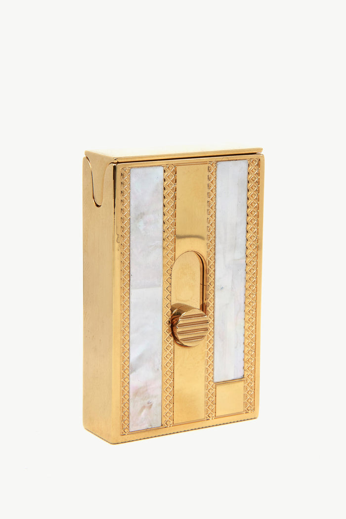 Giuliva Heritage Collection Matches Box In Brass With Gold Finish