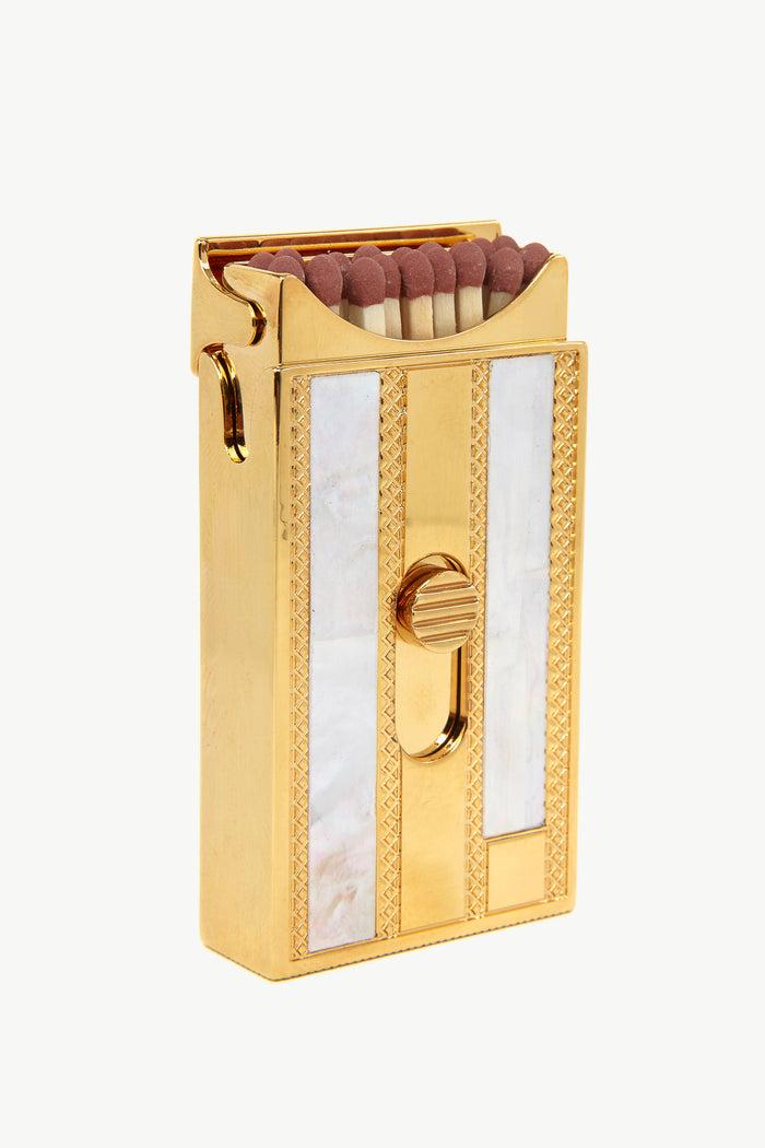 giuliva heritage collection Matches Box in Brass with Gold Finish