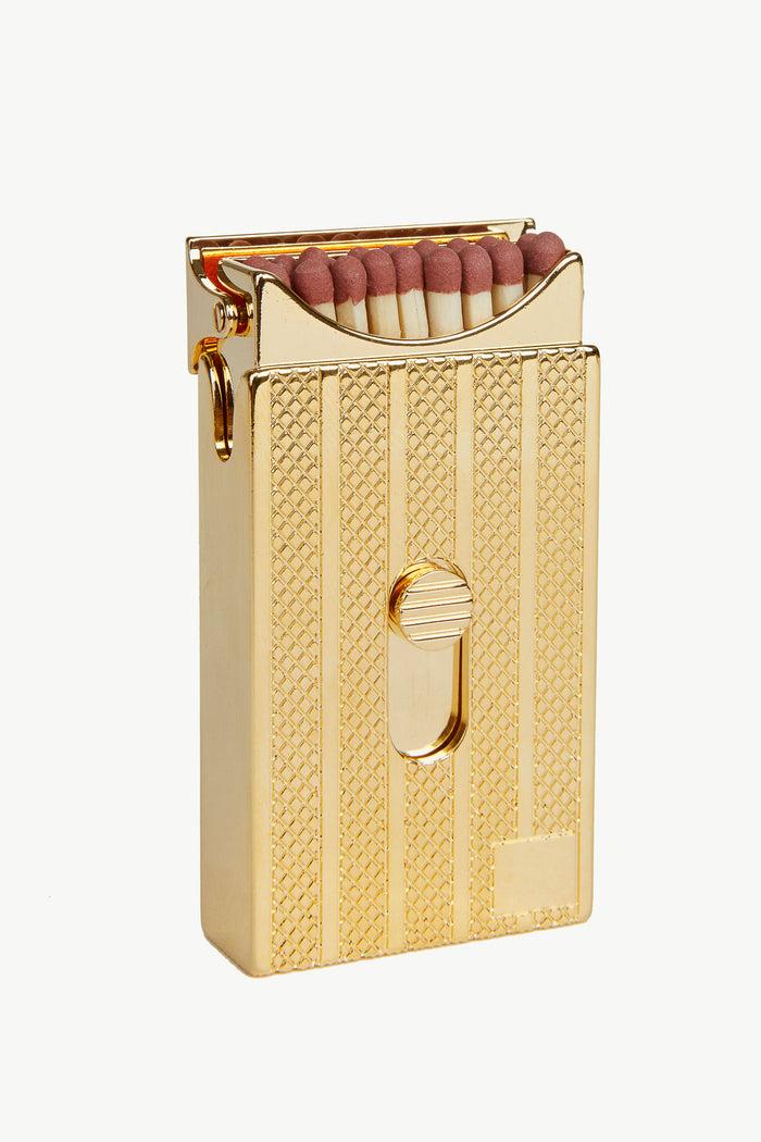 giuliva heritage collection Matches Box in Brass with Gold Finish