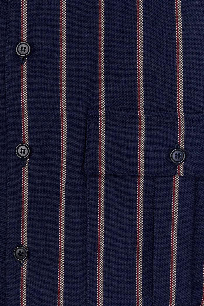 Giuliva Heritage Collection Newton Jacket In Wool Pinstripe