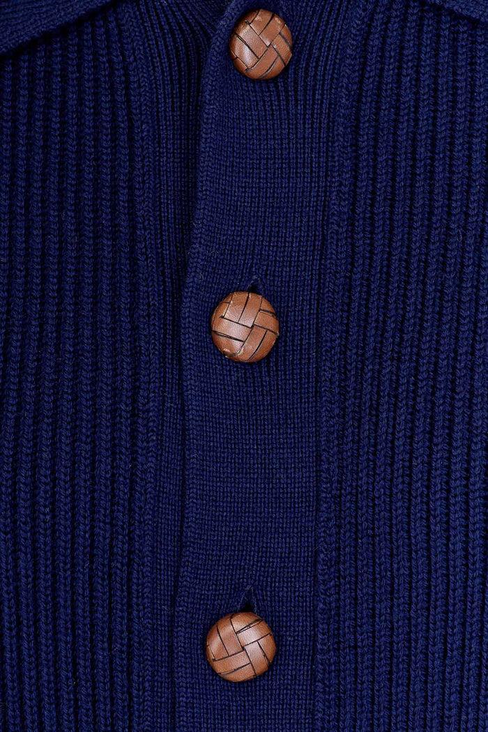 Giuliva Heritage Collection Nino Cardigan In Ribbed Wool Knit