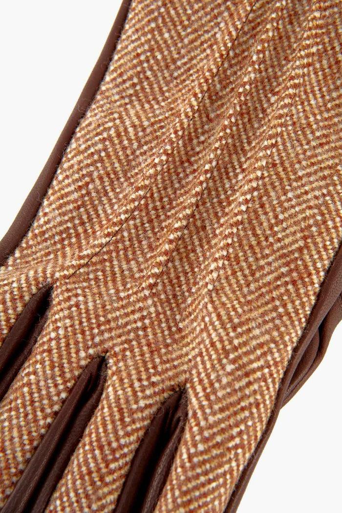 Giuliva Heritage Collection Norfolk Gloves In Fabric And Leather