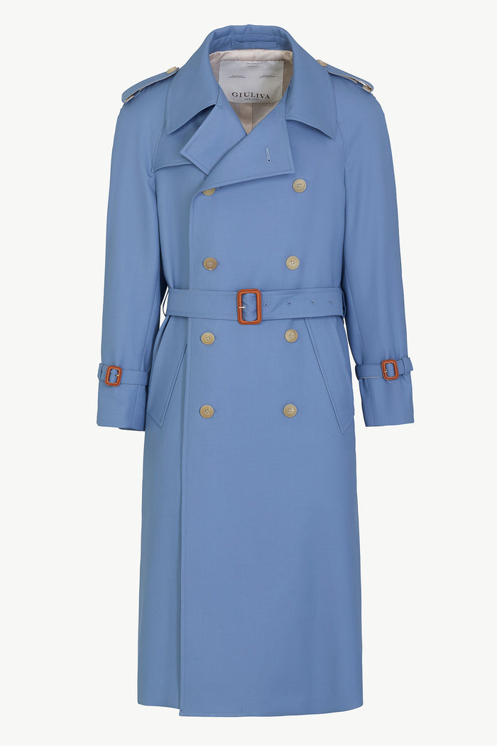 giuliva heritage collection Oscar Trench Coat in Virgin Wool