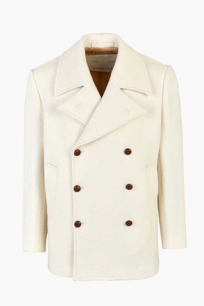 giuliva heritage collection Ottone Coat in Textured Wool