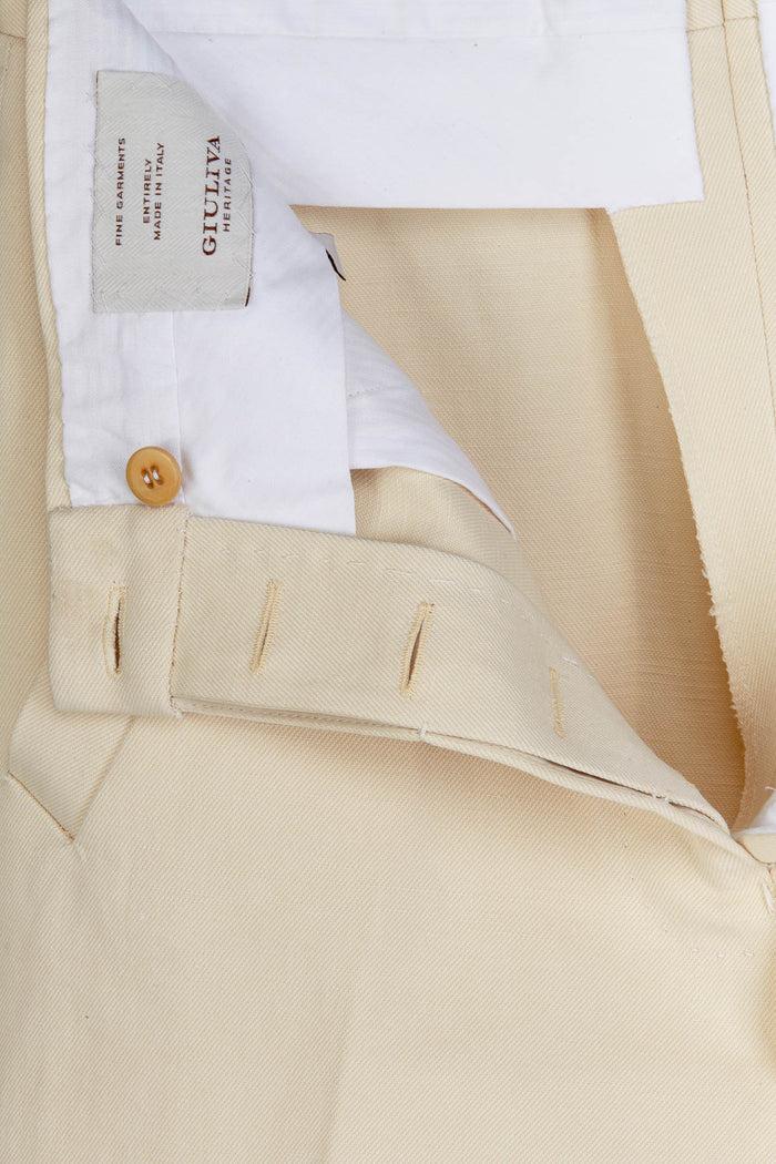 Giuliva Heritage Collection Paola Trousers In Cotton And Silk Blend
