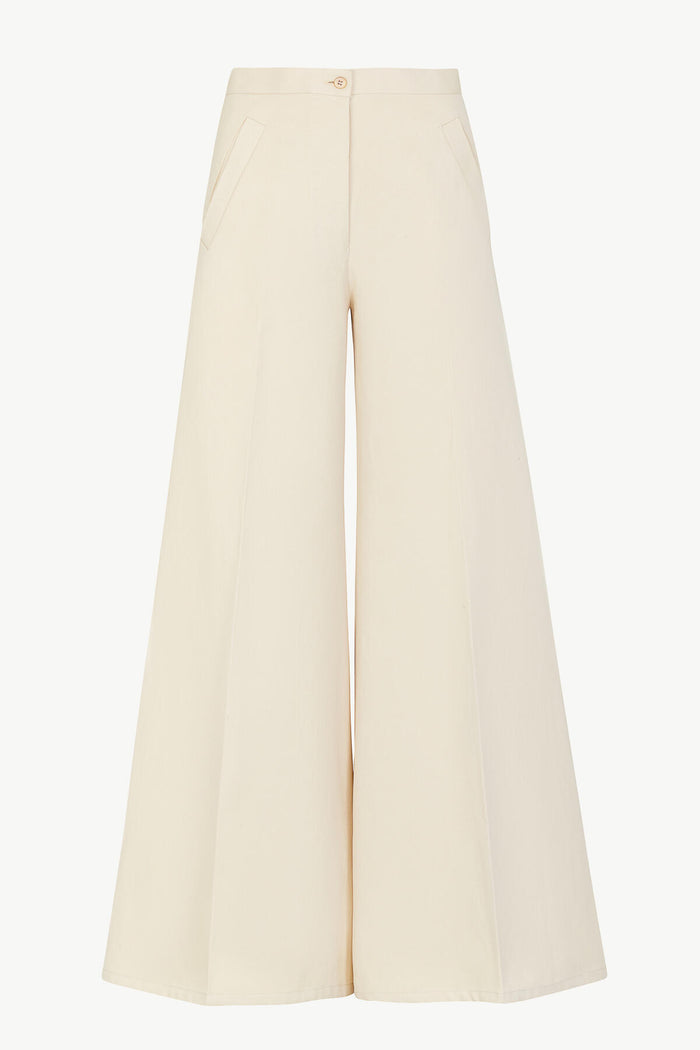 giuliva heritage collection Paola Trousers in Cotton and Silk Blend