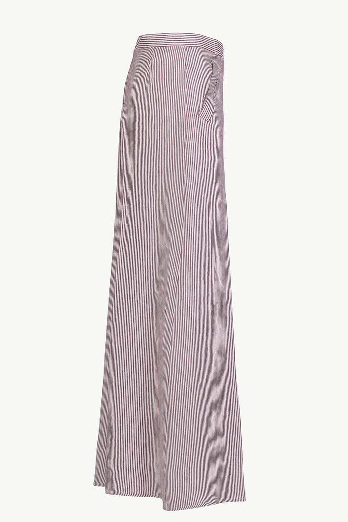 Giuliva Heritage Collection Paola Trousers In Striped Linen