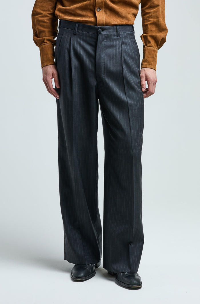 Giuliva Heritage Collection Quinto Trousers In Wool Pinstripe