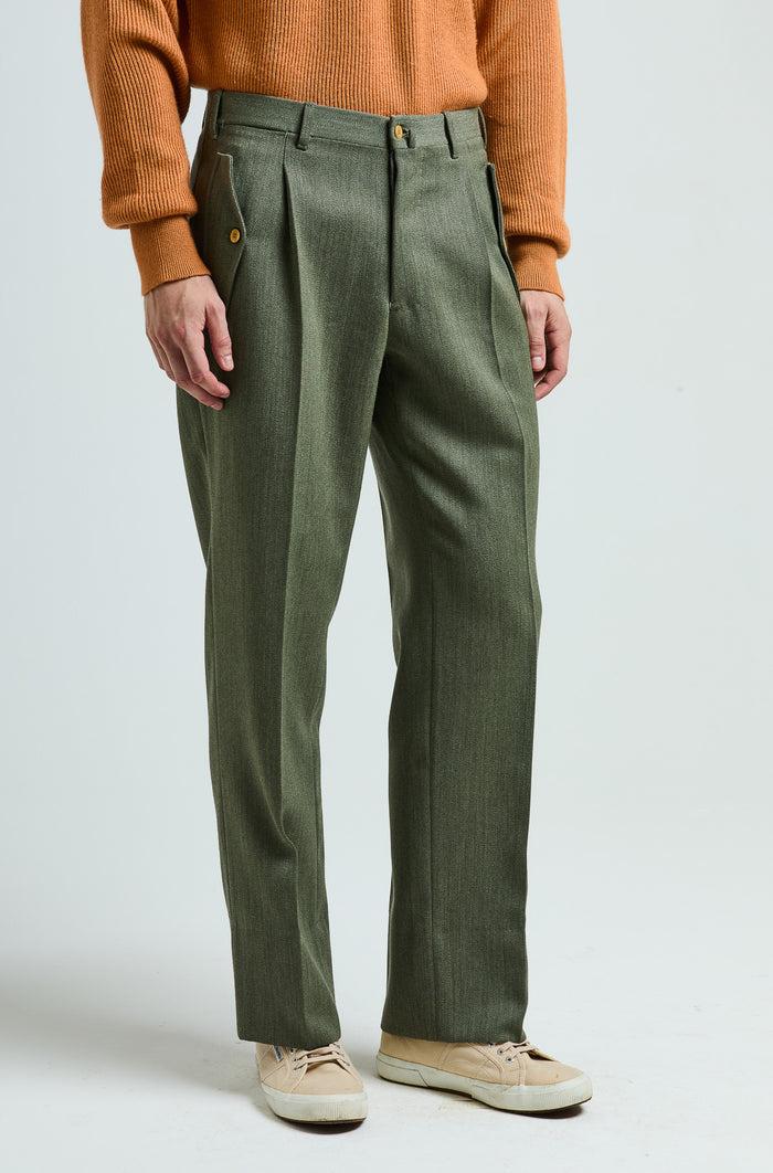 Giuliva Heritage Collection Remo Trousers In Wool Covert