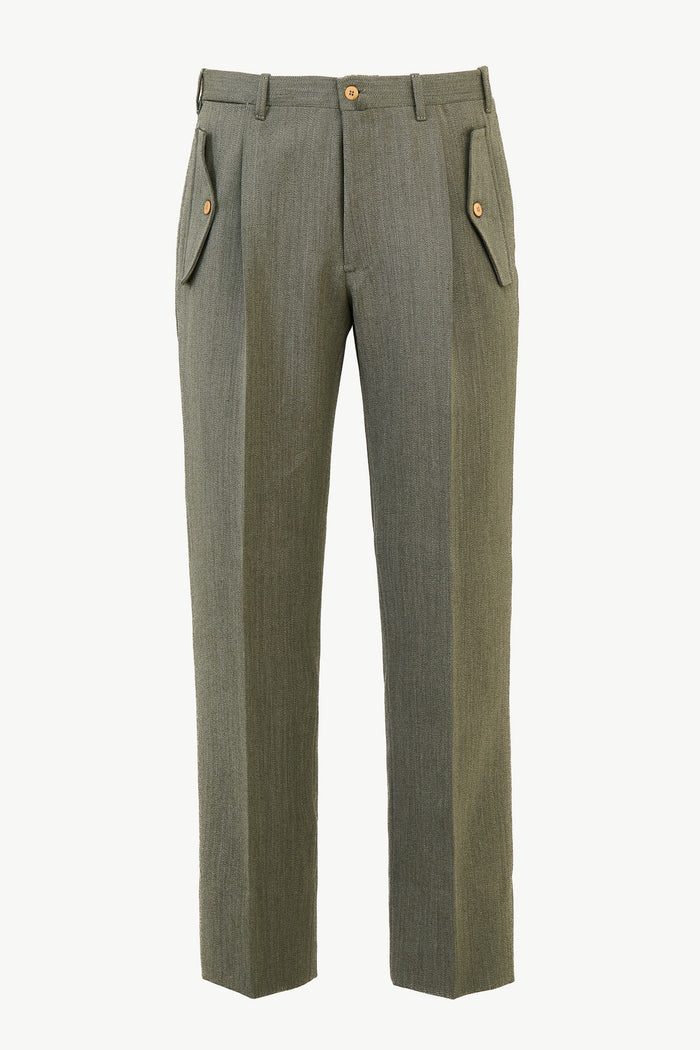 giuliva heritage collection Remo Trousers in Wool Covert