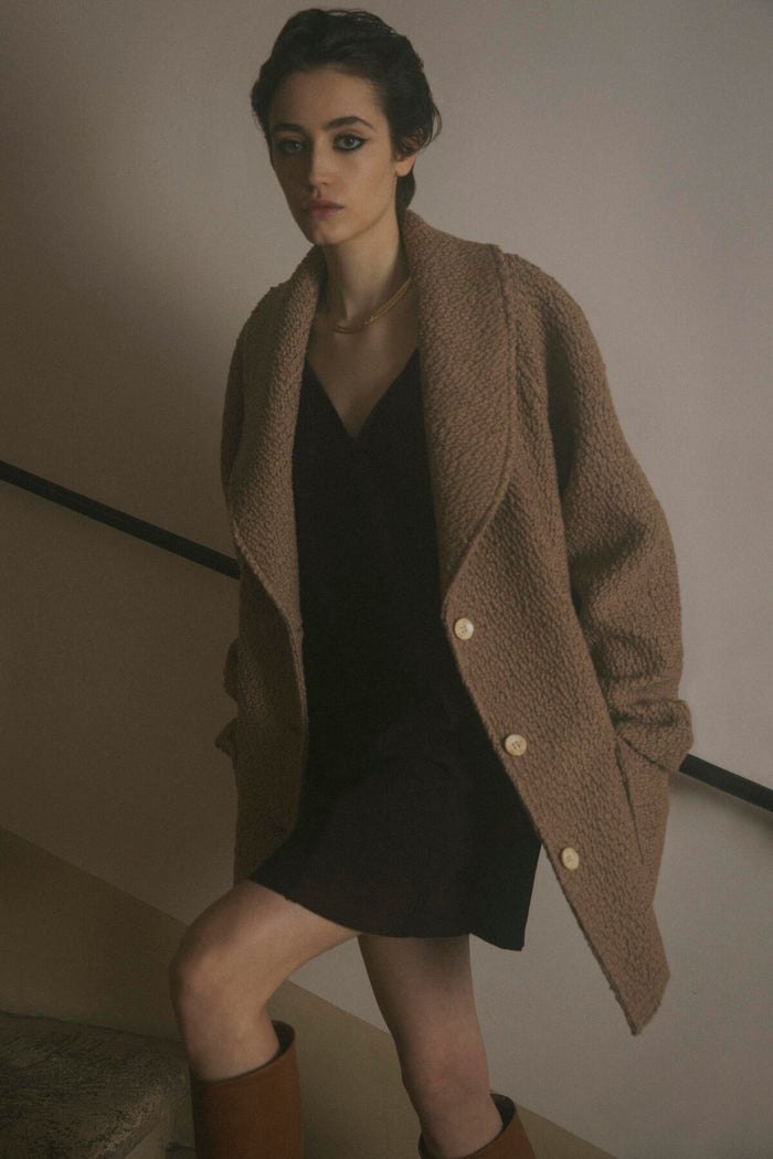 Giuliva Heritage Collection Rosella Coat In Chunky Virgin Wool