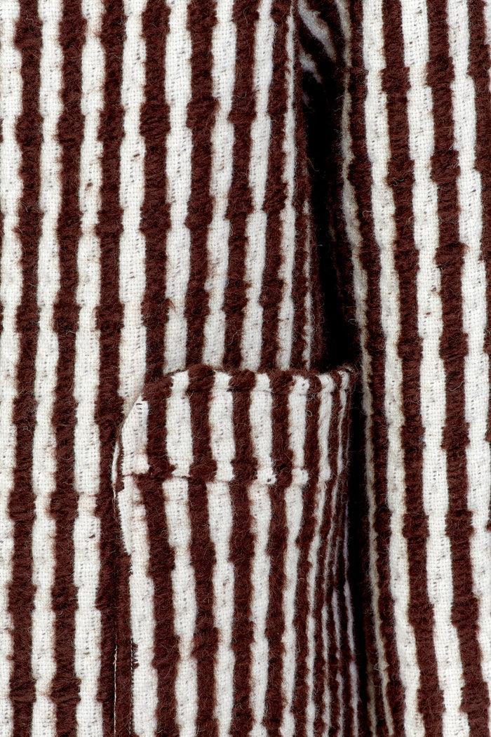 Giuliva Heritage Collection Rosella Coat In Chunky Wool Stripes