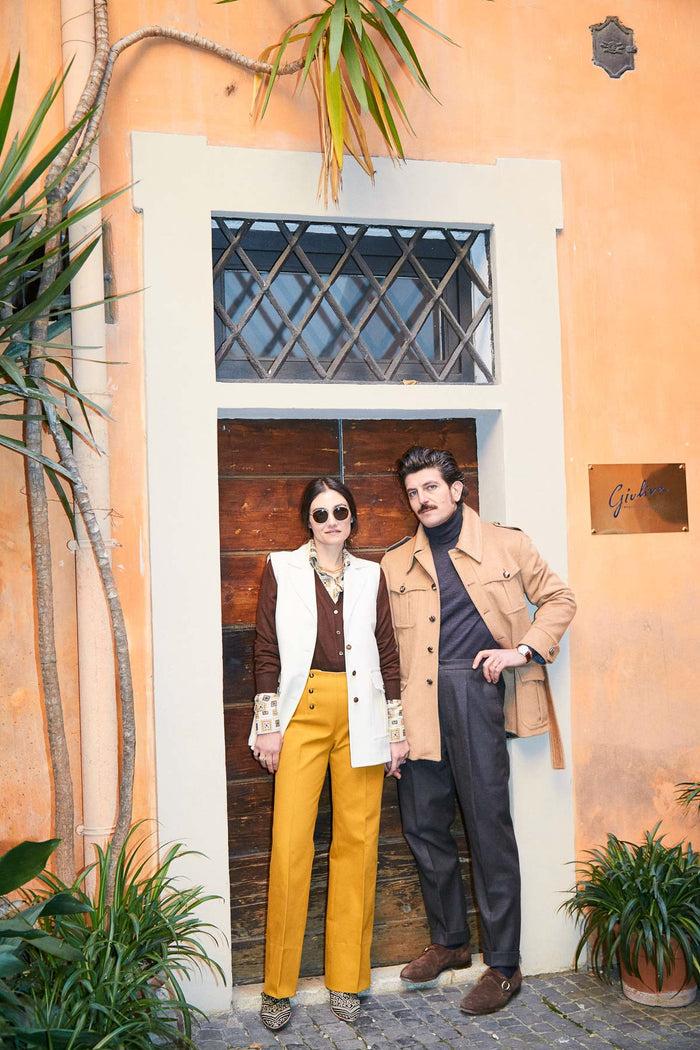 Giuliva Heritage Collection Sailor Trousers In Cotton