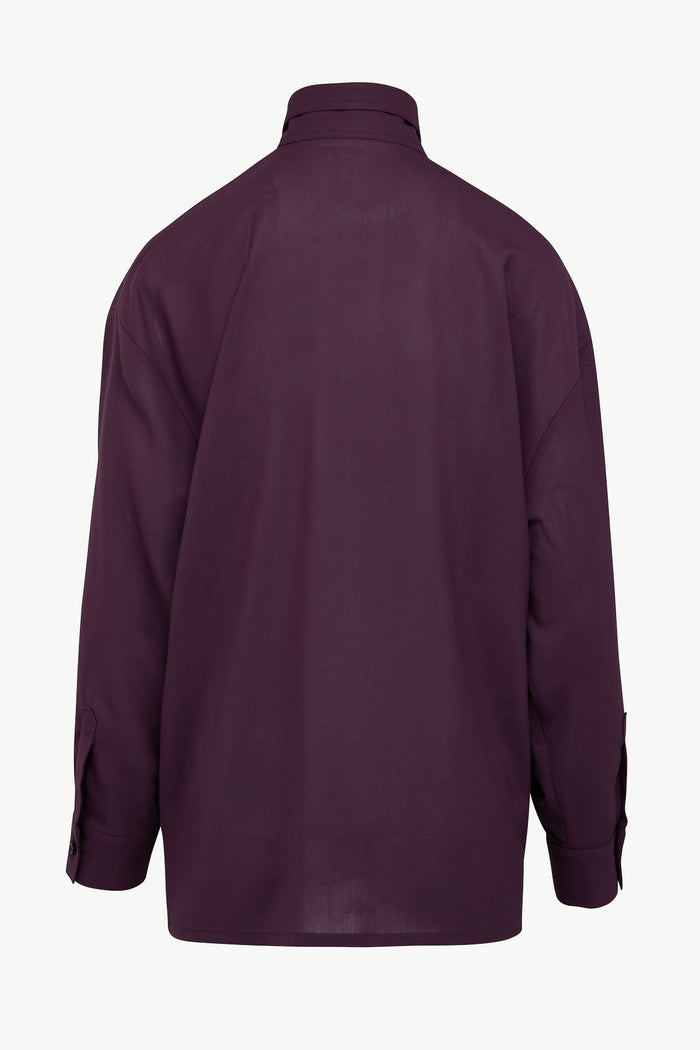 Giuliva Heritage Collection Savannah Shirt In Super Light Weight Wool