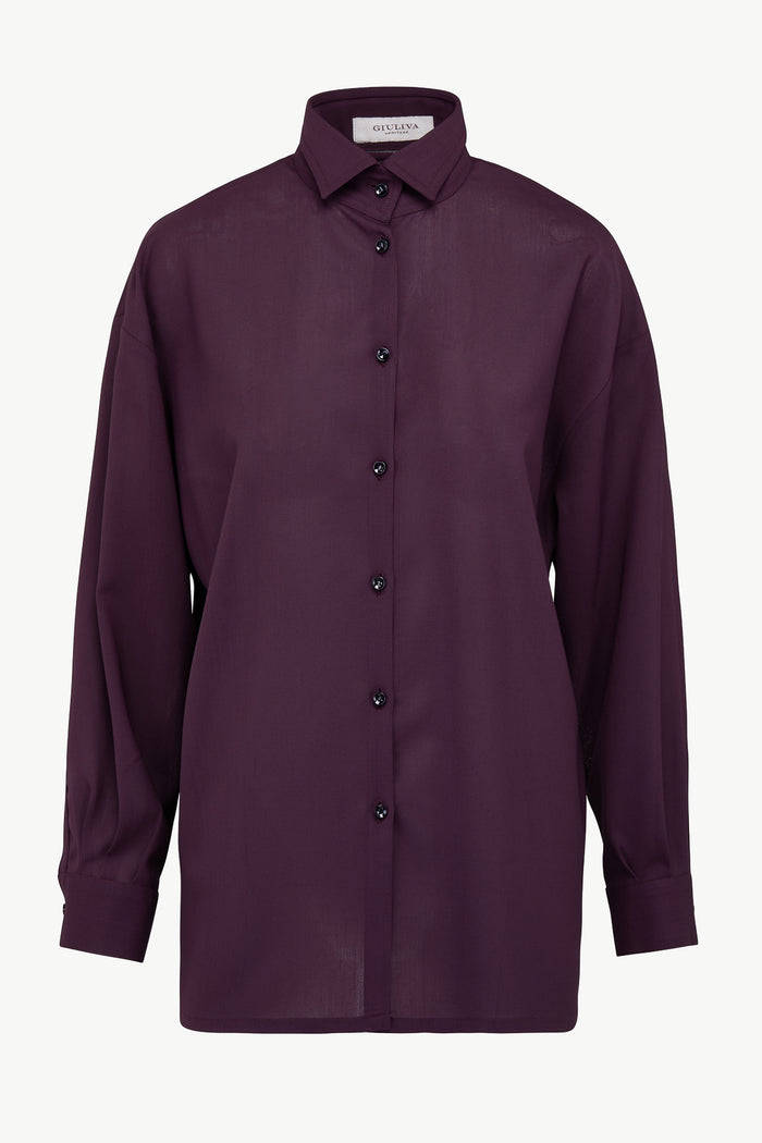 giuliva heritage collection Savannah Shirt in Super Light Weight Wool
