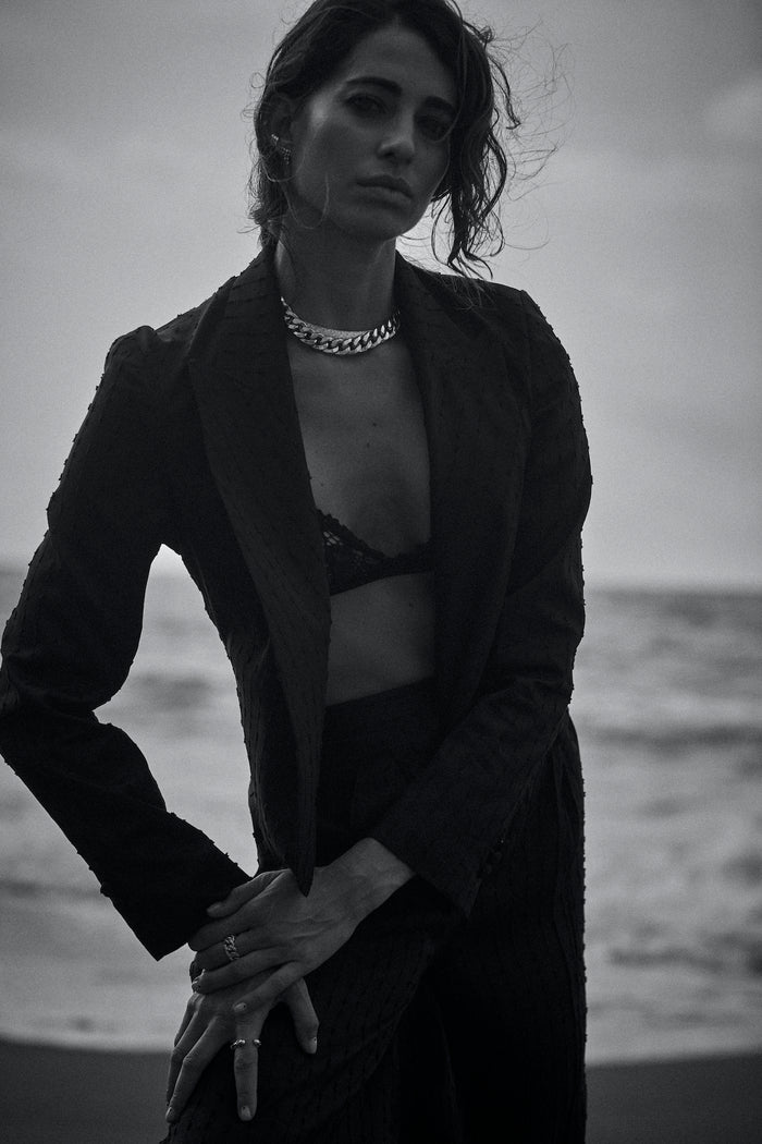 Giuliva Heritage Collection Selva Blazer In Silk Blend Stripes