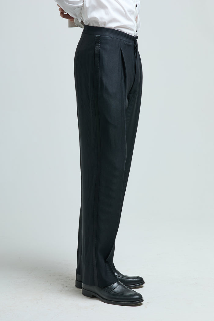 Giuliva Heritage Collection Smoking Trousers In Textured Silk Blend