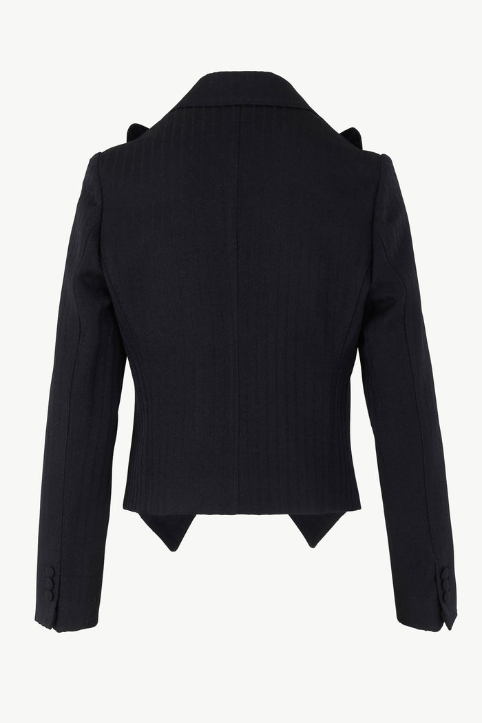 Giuliva Heritage Collection Spencer Blazer In Wool Jacquard