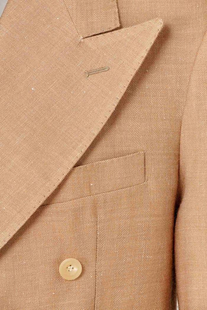 Giuliva Heritage Collection Stefano Blazer In Linen And Alpaca