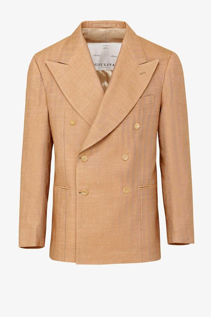 giuliva heritage collection Stefano Blazer in Linen and Alpaca