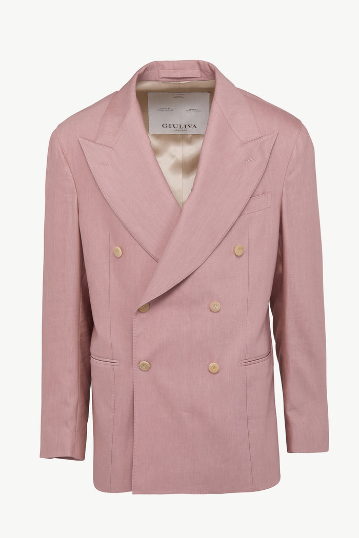 giuliva heritage collection Stefano Blazer in Linen Wool Blend