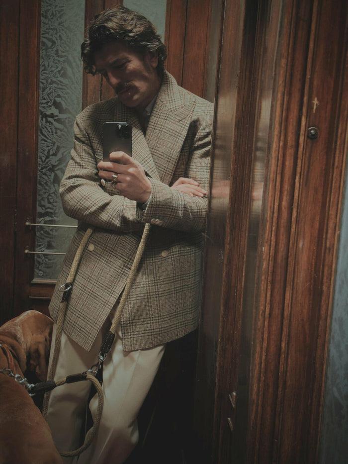 Giuliva Heritage Collection Stefano Blazer In Wool Check