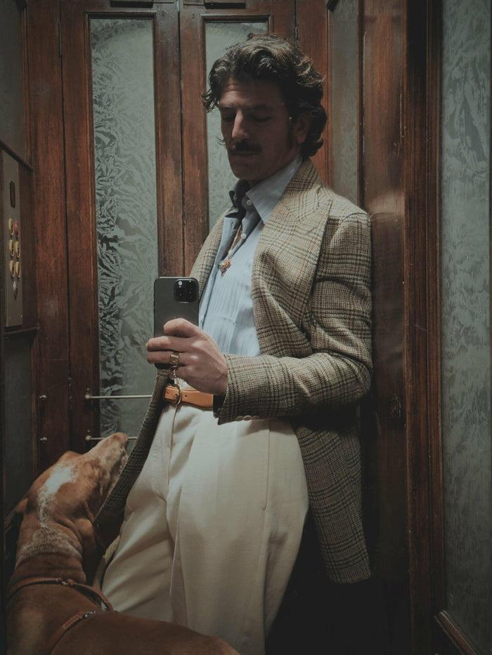 Giuliva Heritage Collection Stefano Blazer In Wool Check