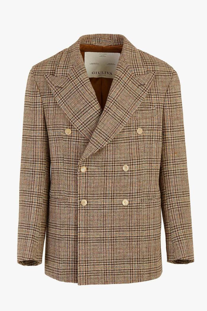 giuliva heritage collection Stefano Blazer in Wool Check