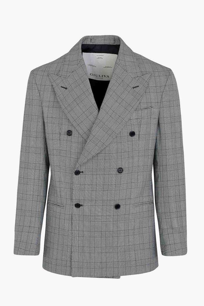 giuliva heritage collection Stefano Blazer in Wool Glen Check