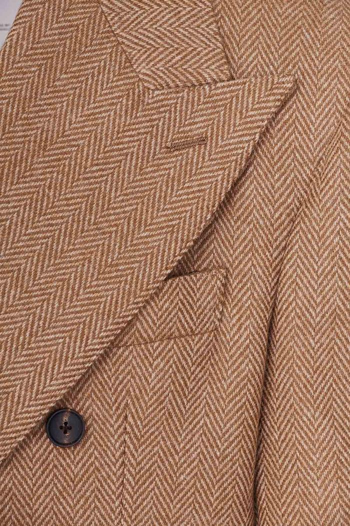 Giuliva Heritage Collection Stefano Blazer In Wool Herringbone