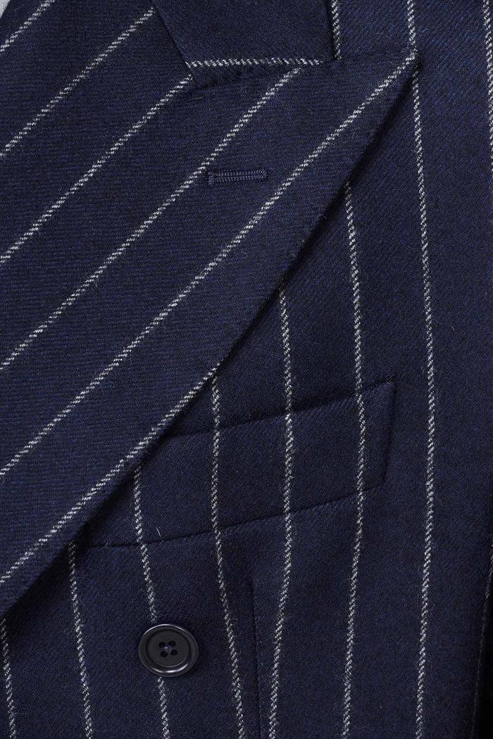 Giuliva Heritage Collection Stefano Blazer In Wool Pinstripe