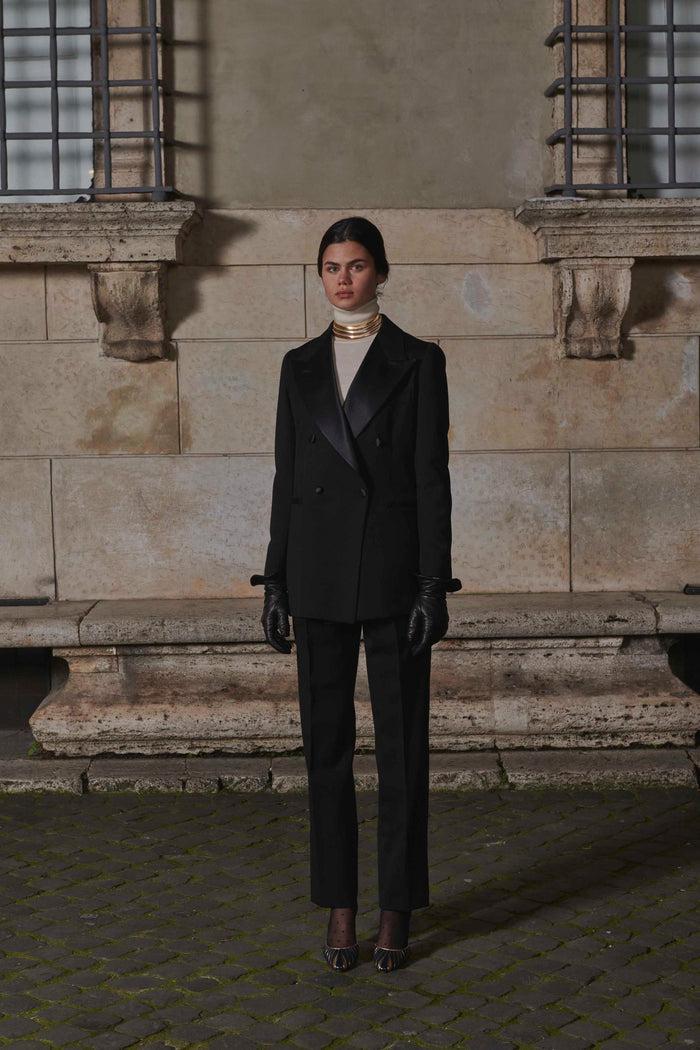 Giuliva Heritage Collection Stella Blazer In Wool And Silk