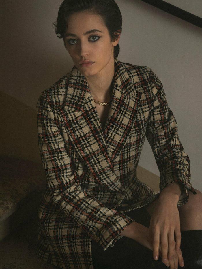 Giuliva Heritage Collection Stella Blazer In Wool Check