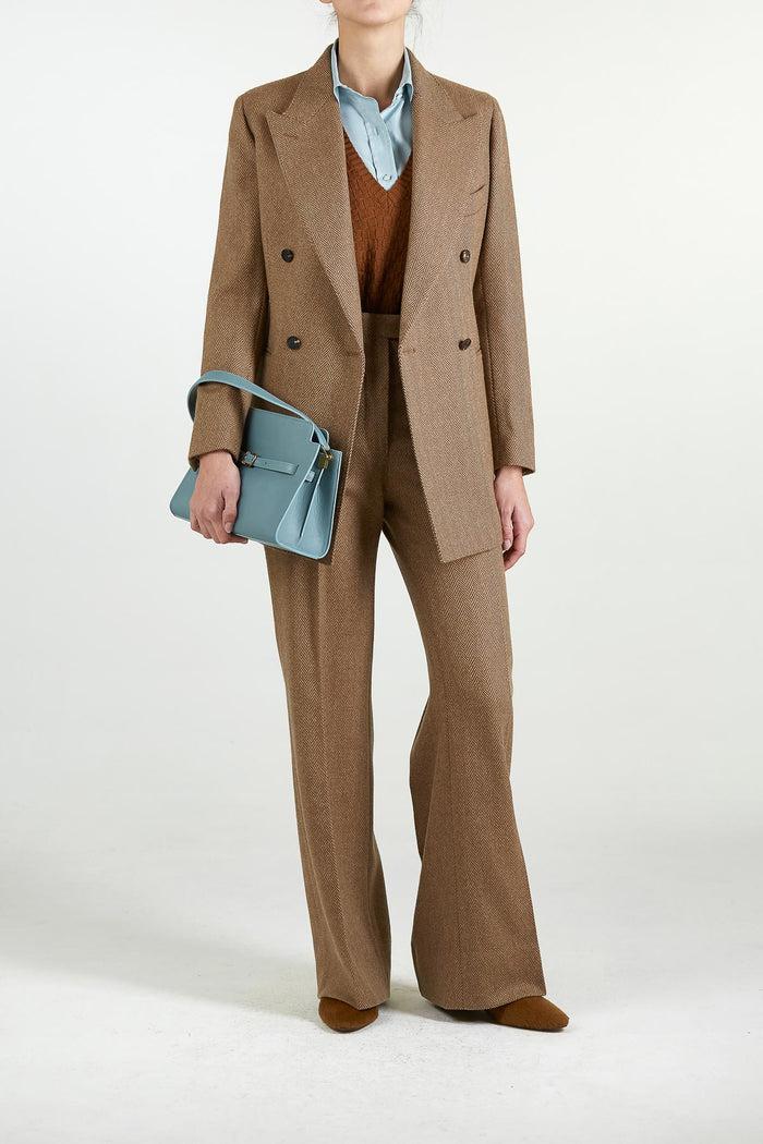 Giuliva Heritage Collection Stella Blazer In Wool Herringbone