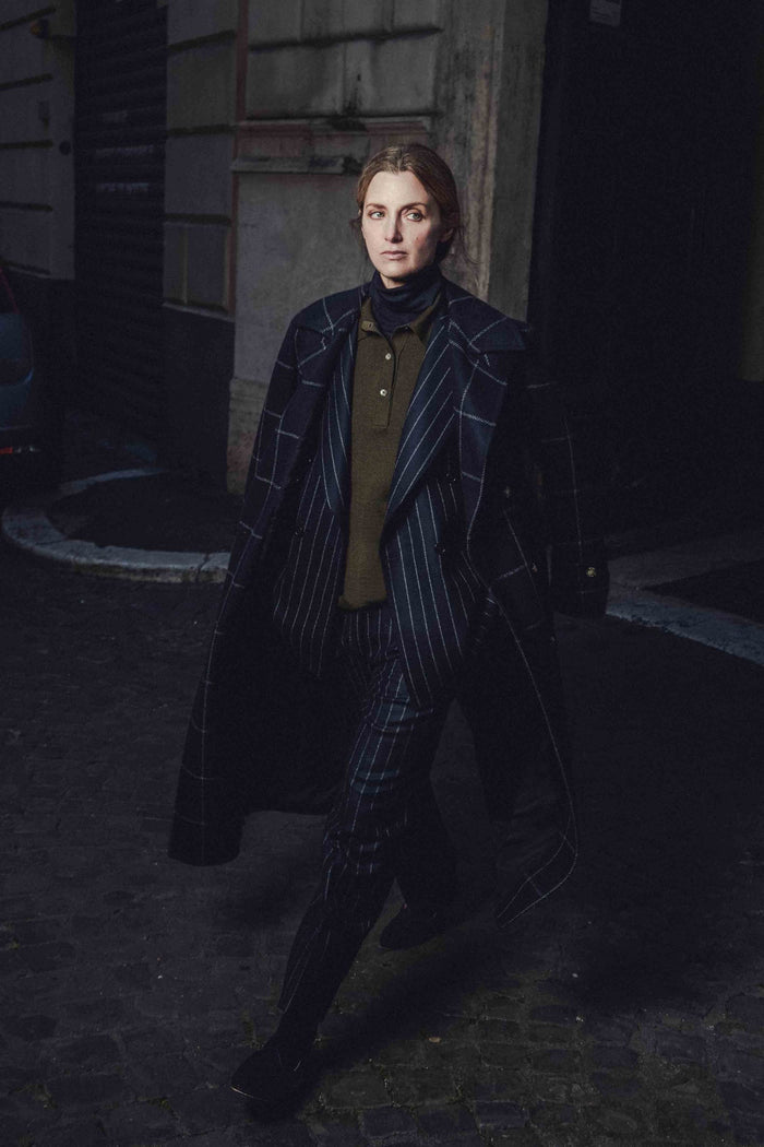 Giuliva Heritage Collection Stella Blazer In Wool Pinstripe