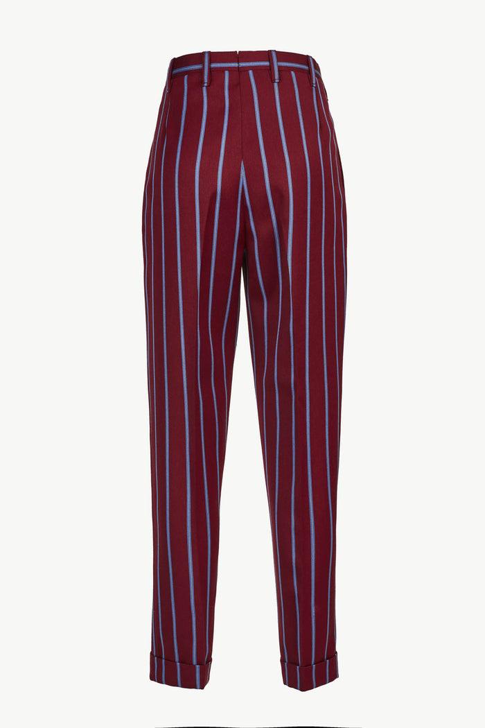 Giuliva Heritage Collection Stella Trousers In Lightweight Wool Pinstripe