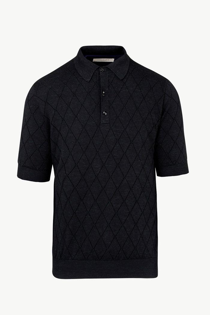 giuliva heritage collection Teo Sweater in Silk Cashmere and Linen Knit