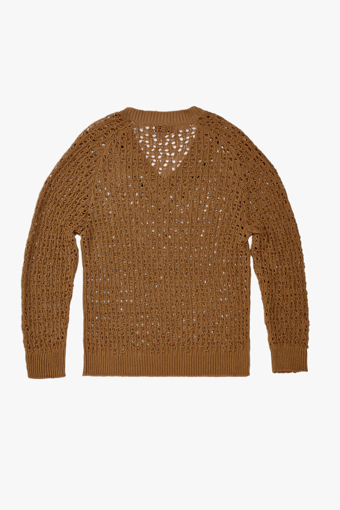 Giuliva Heritage Collection The Ambrogio Unisex Sweater In Linen And Lambskin