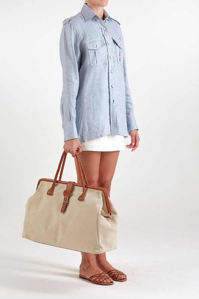 Giuliva Heritage Collection Theo Miniskirt In Linen