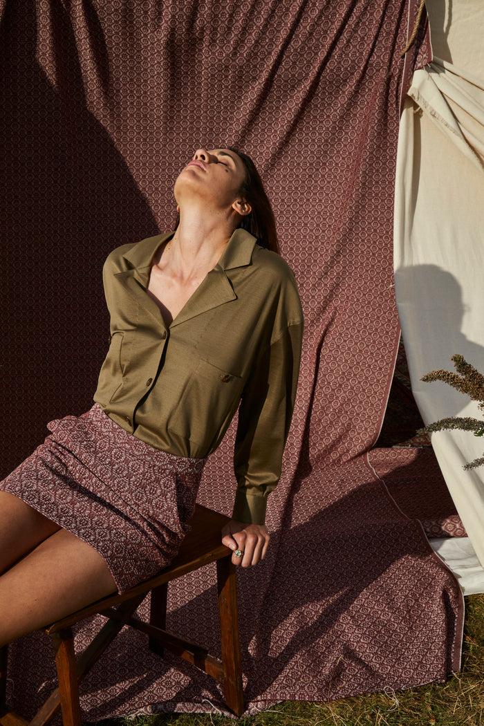 Giuliva Heritage Collection Theo Miniskirt In Wool And Cashmere Blend