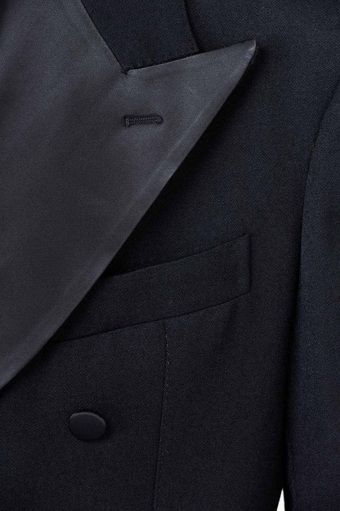 Giuliva Heritage Collection Tonino Smoking Blazer In Wool Barathea