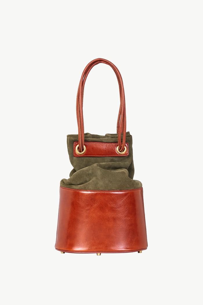 Giuliva Heritage Collection Treasure Bag In Suede And Leather