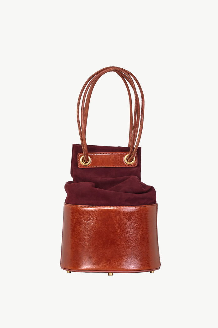 Giuliva Heritage Collection Treasure Bag In Suede And Leather