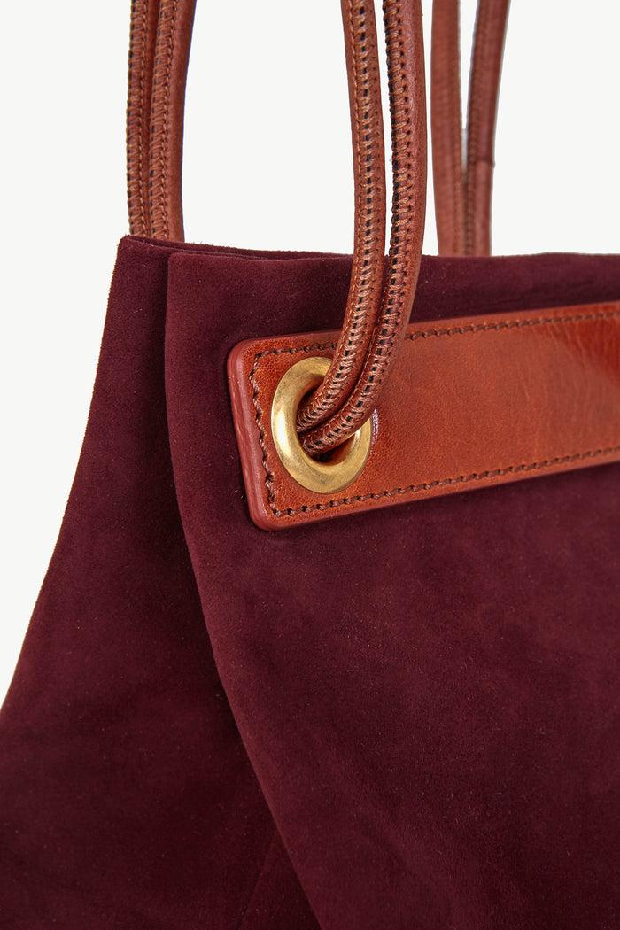 Giuliva Heritage Collection Treasure Bag In Suede And Leather