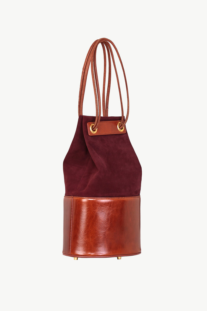 giuliva heritage collection Treasure Bag in Suede and Leather